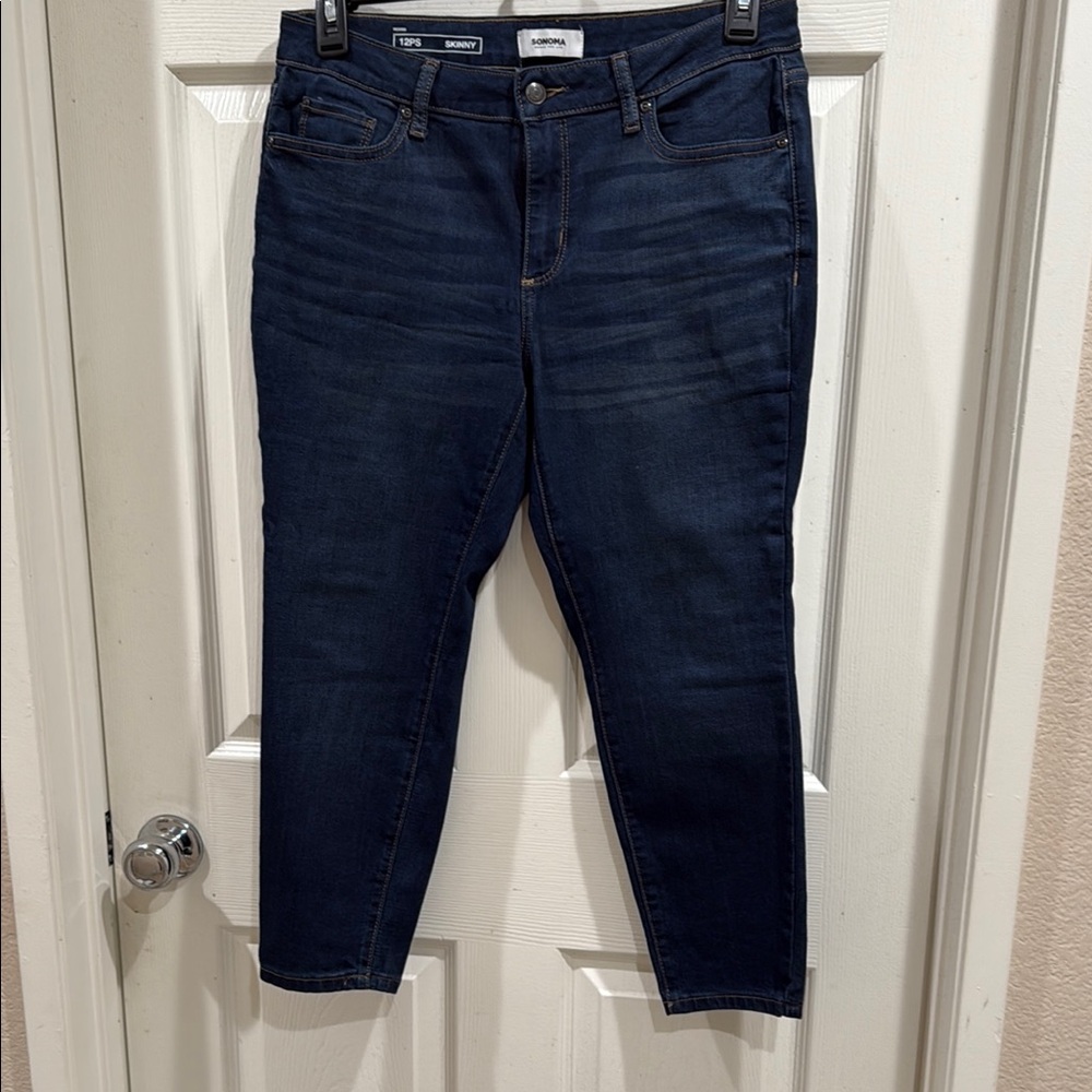 Sonoma Blue Ankle Cropped Jeans Modern Fit